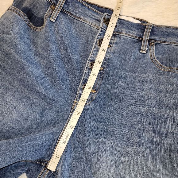 Skinnygirl high rise wide leg crop jeans size 31/12 - Picture 5 of 8